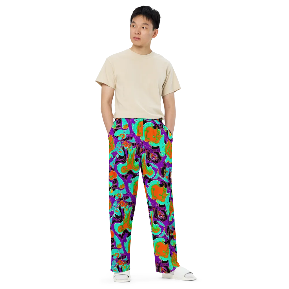 Molten Playroom on Wide-Leg Pants — Front