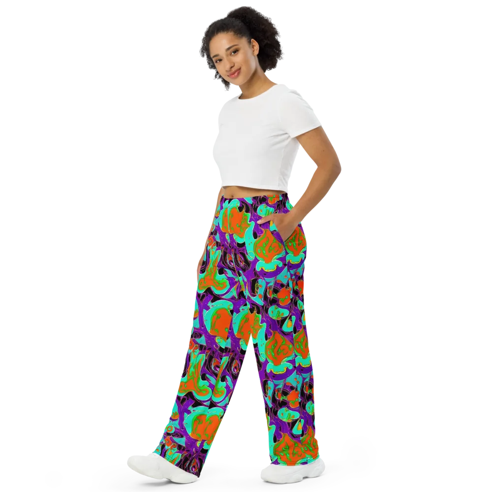 Molten Playroom on Wide-Leg Pants — Left Front