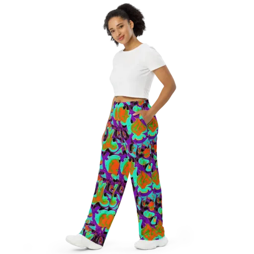 Molten Playroom on a Wide-Leg Pants