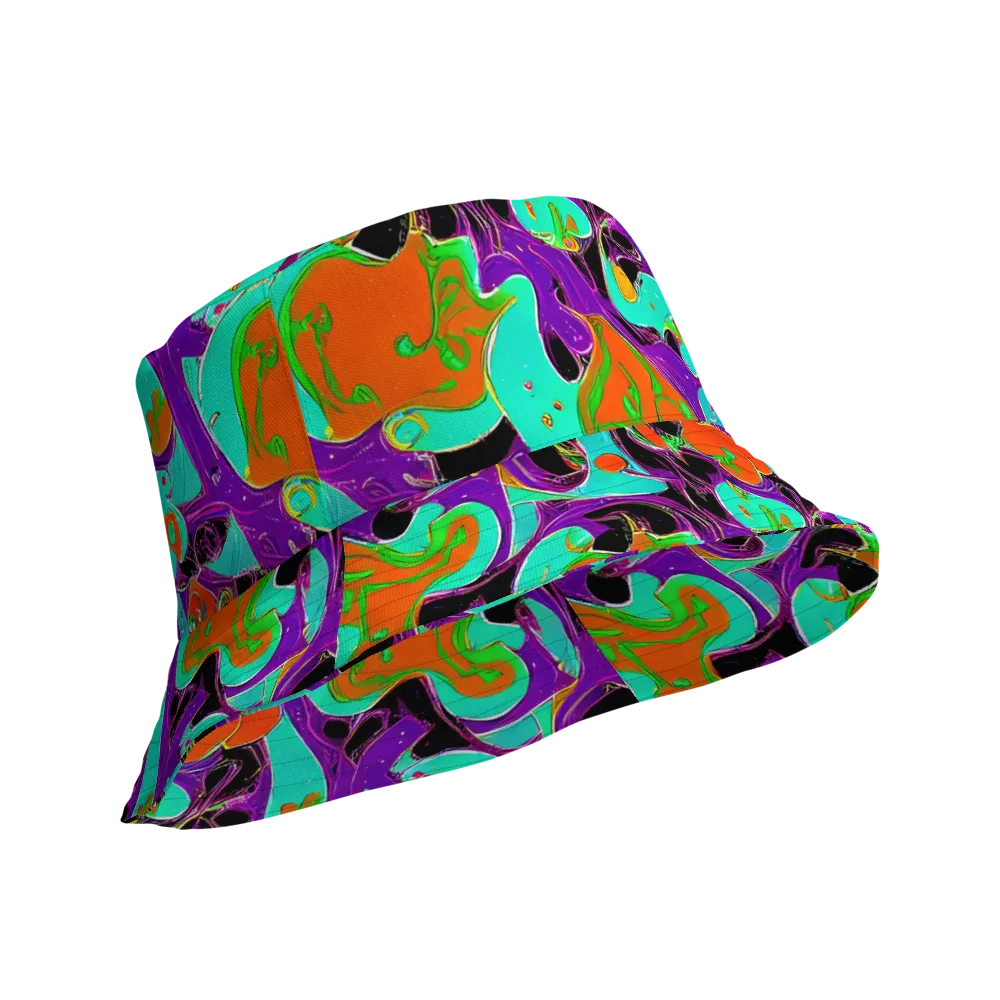 Molten Playroom on Reversible Bucket Hat — Product details Outside