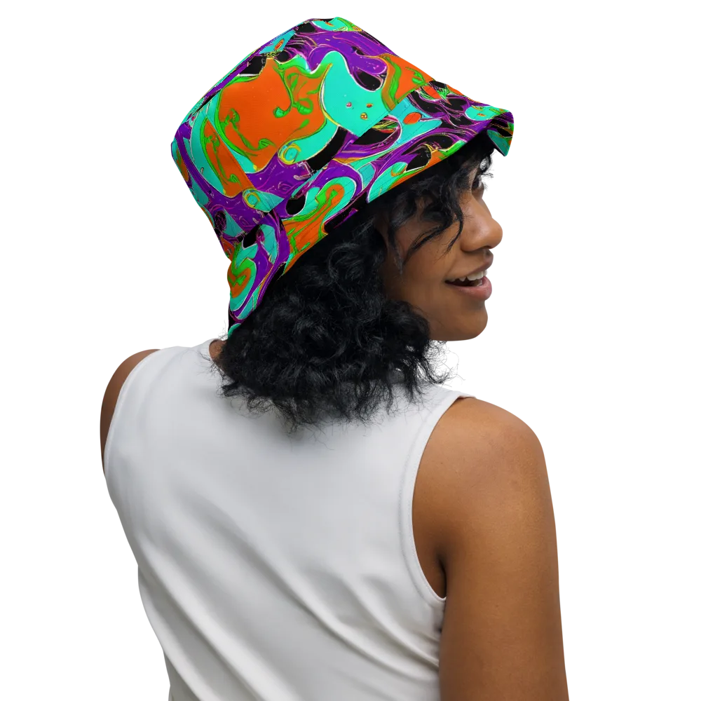 Molten Playroom on Reversible Bucket Hat — Right Outside