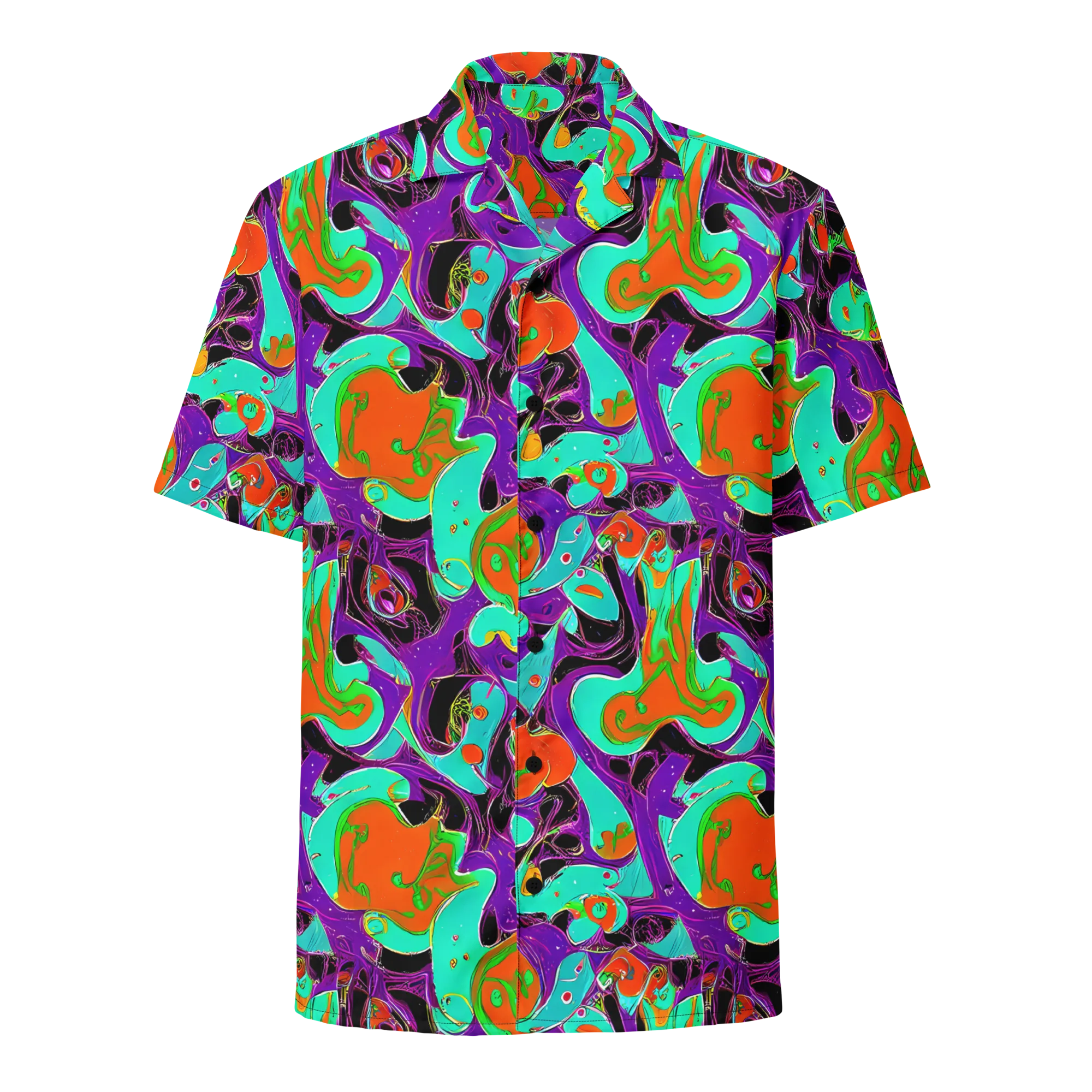 Molten Playroom on Button Shirt — Front