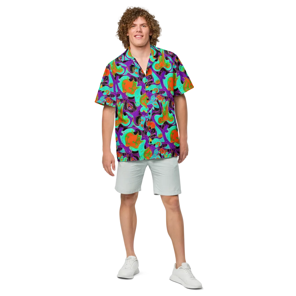 Molten Playroom on Button Shirt — Front