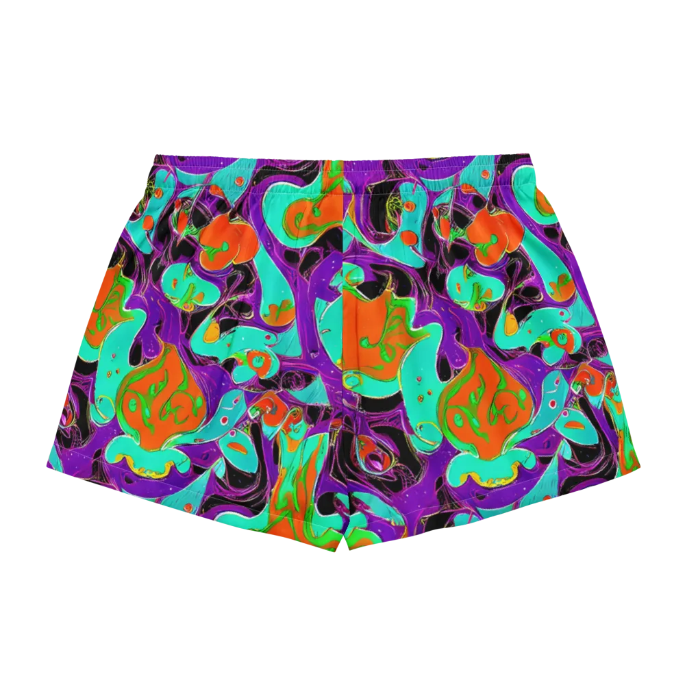Molten Playroom on Women's Pajama Shorts — Back