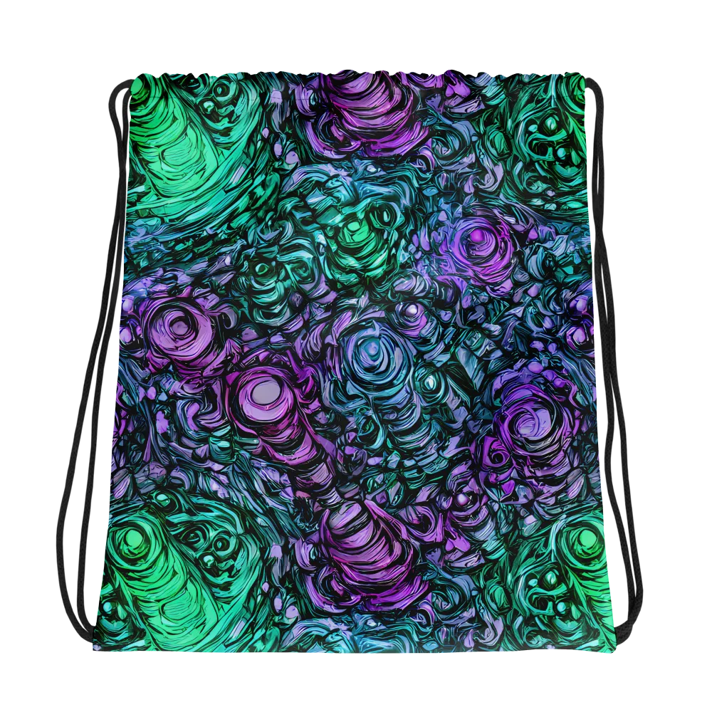 Neon Midnight Garden on Drawstring Bag — Photo