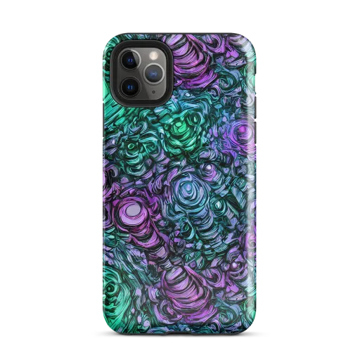 Neon Midnight Garden on a Tough Case for iPhone®