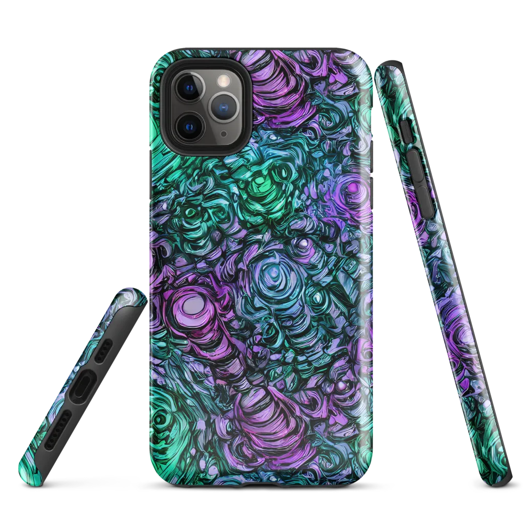 Neon Midnight Garden on Tough Case for iPhone® — Front