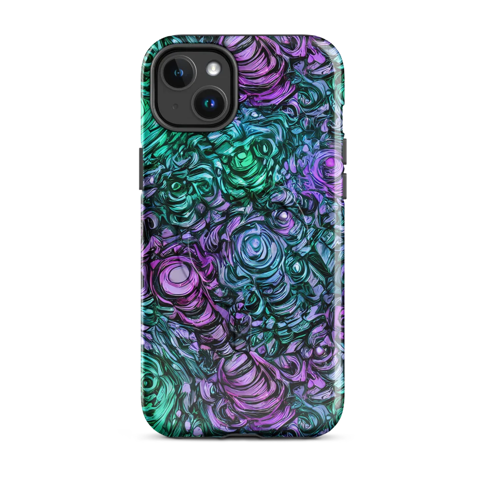 Neon Midnight Garden on MagSafe Tough Case for iPhone® — Front