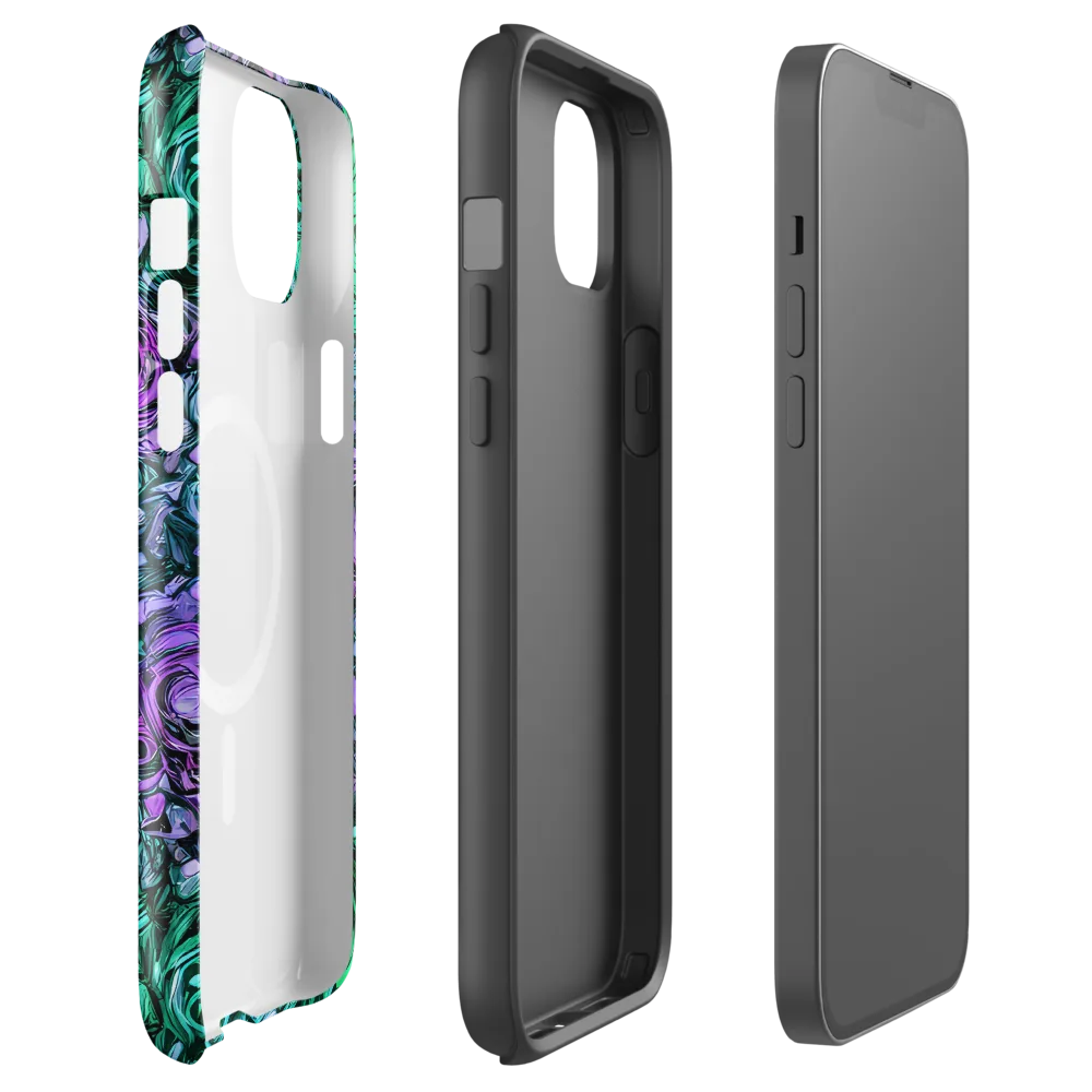 Neon Midnight Garden on MagSafe Tough Case for iPhone® — Front