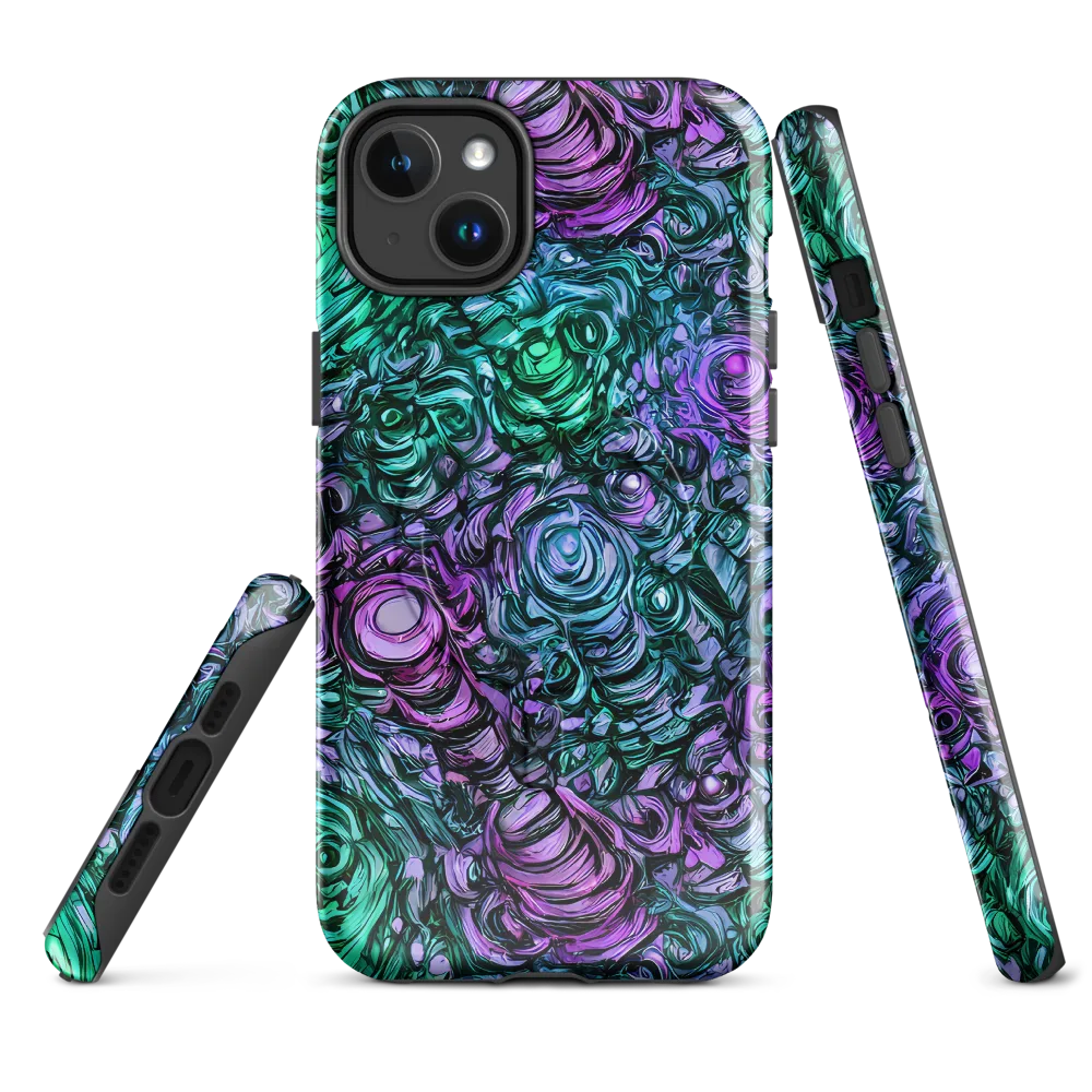 Neon Midnight Garden on MagSafe Tough Case for iPhone® — Front