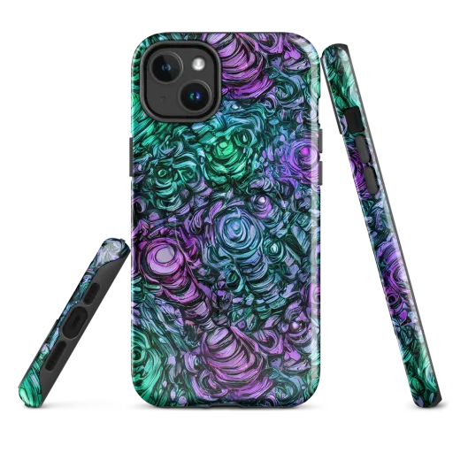 Neon Midnight Garden on a MagSafe Tough Case for iPhone®