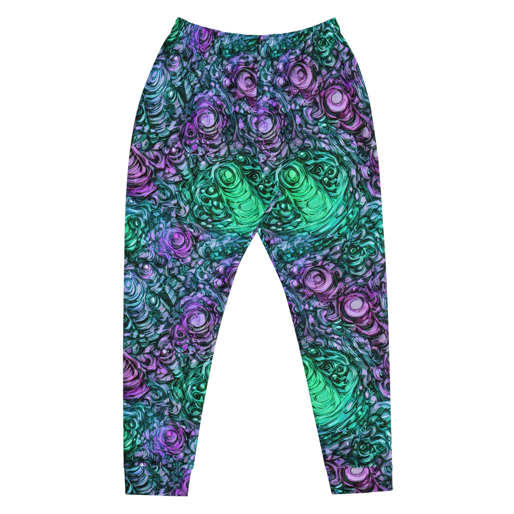 Neon Midnight Garden on Men's Joggers — Front