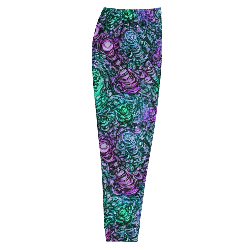Neon Midnight Garden on Men's Joggers — Right