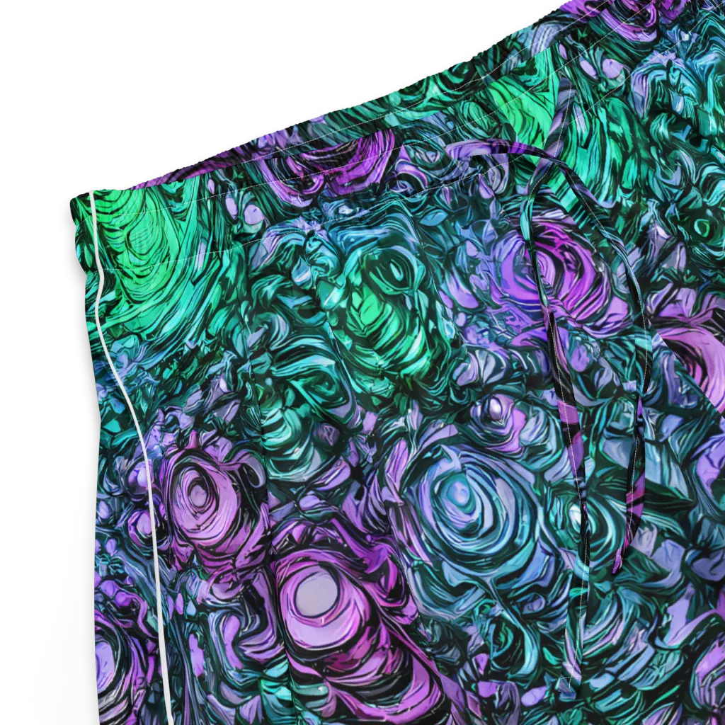 Neon Midnight Garden on Women's Pajama Shorts — Product details