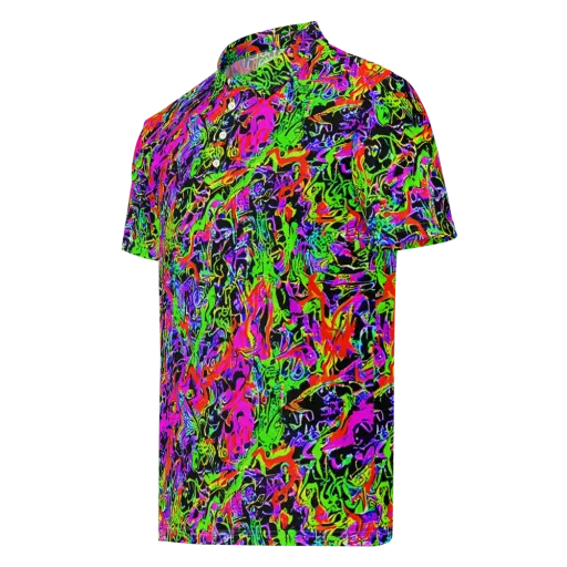 Acid Dreamscape on a Men's Slim Fit Polo Shirt