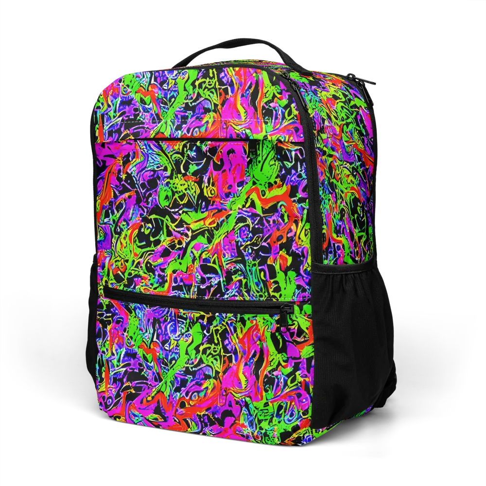 Acid Dreamscape on Utility Backpack — Left Front