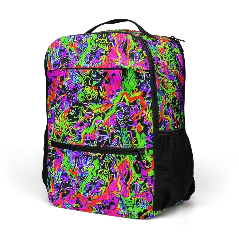 Acid Dreamscape on Utility Backpack — Left Front