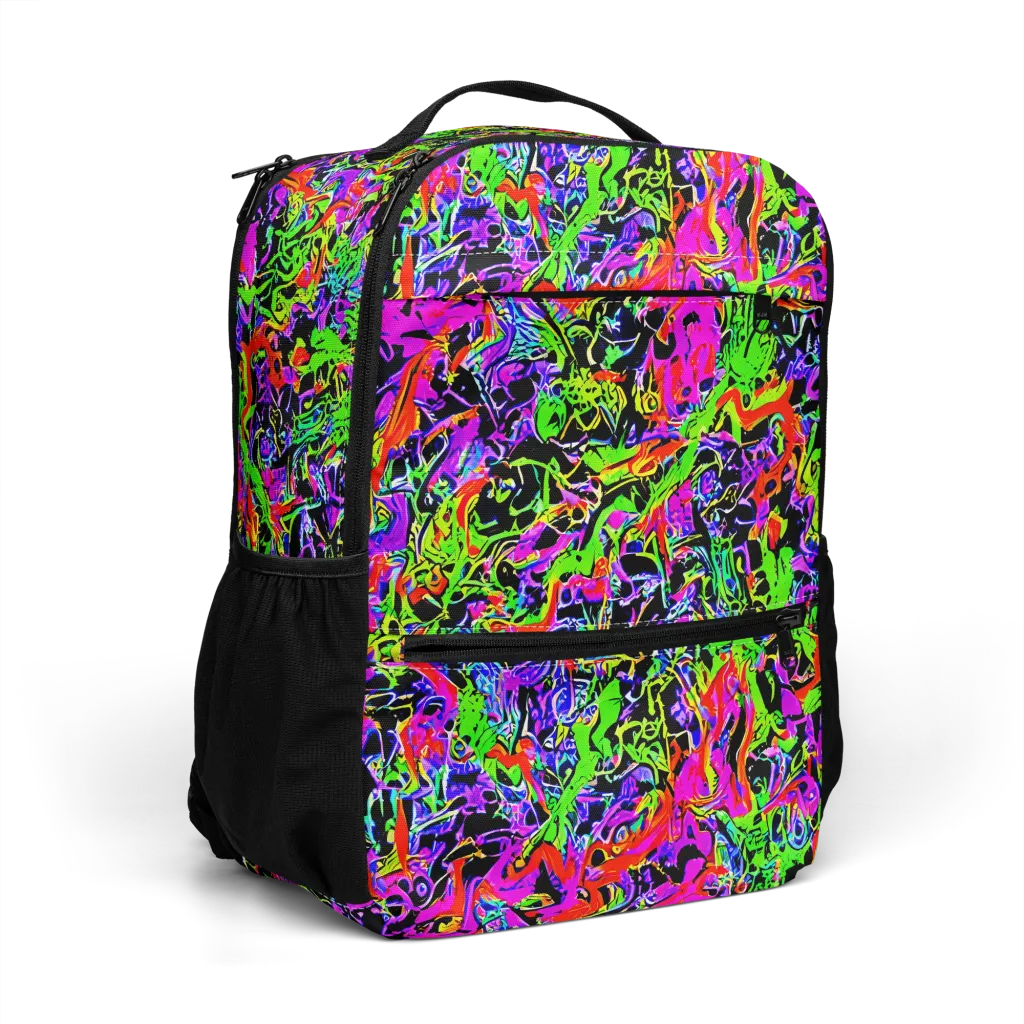 Acid Dreamscape on Utility Backpack — Right Front