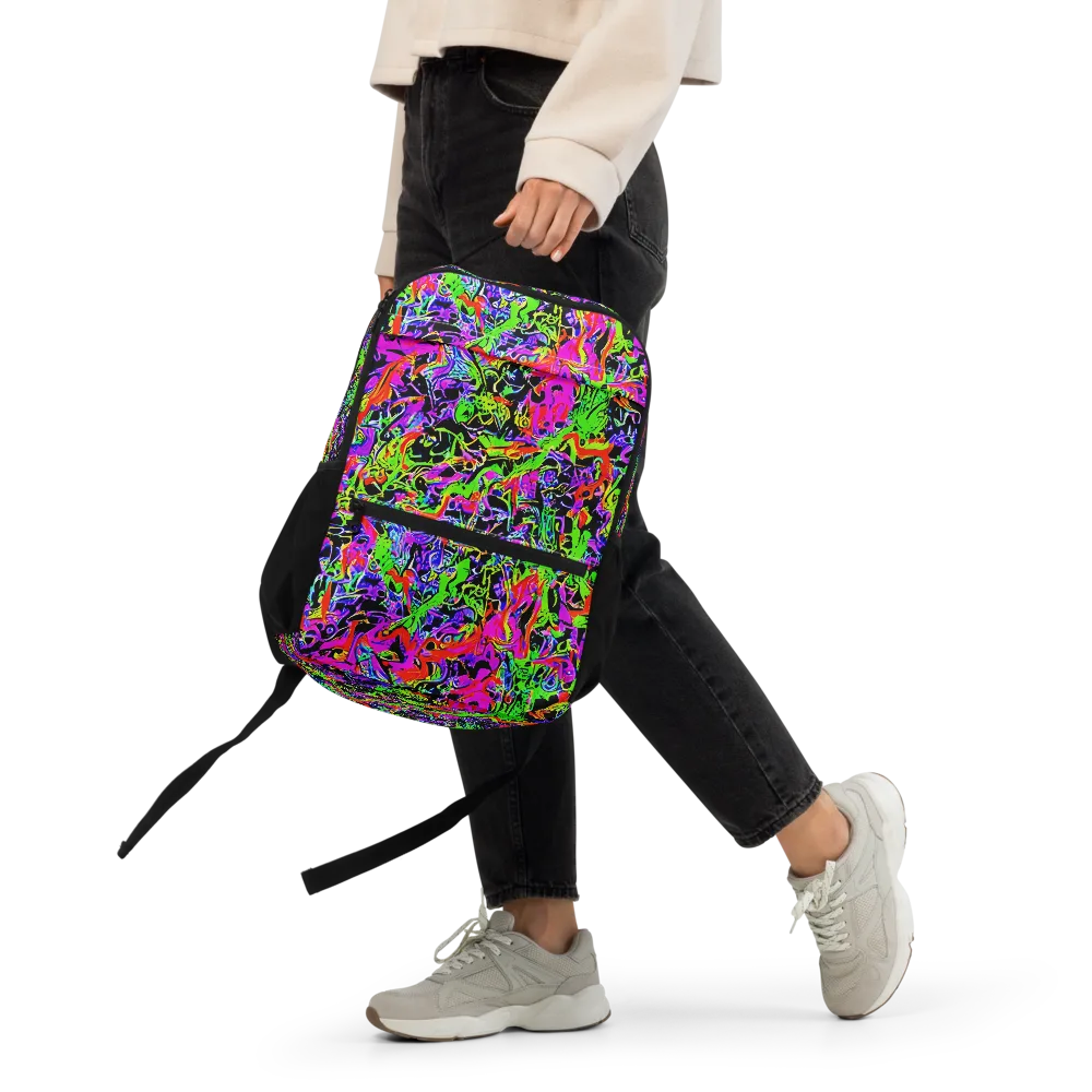 Acid Dreamscape on Utility Backpack — Front