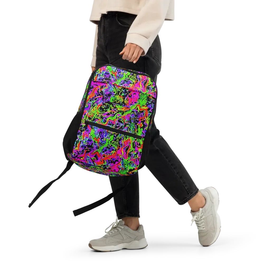 Acid Dreamscape on Utility Backpack — Front