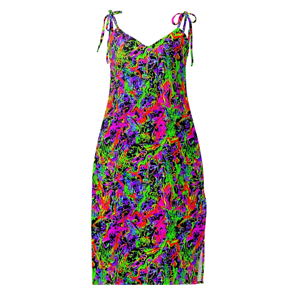 Acid Dreamscape on Slip Dress — Front