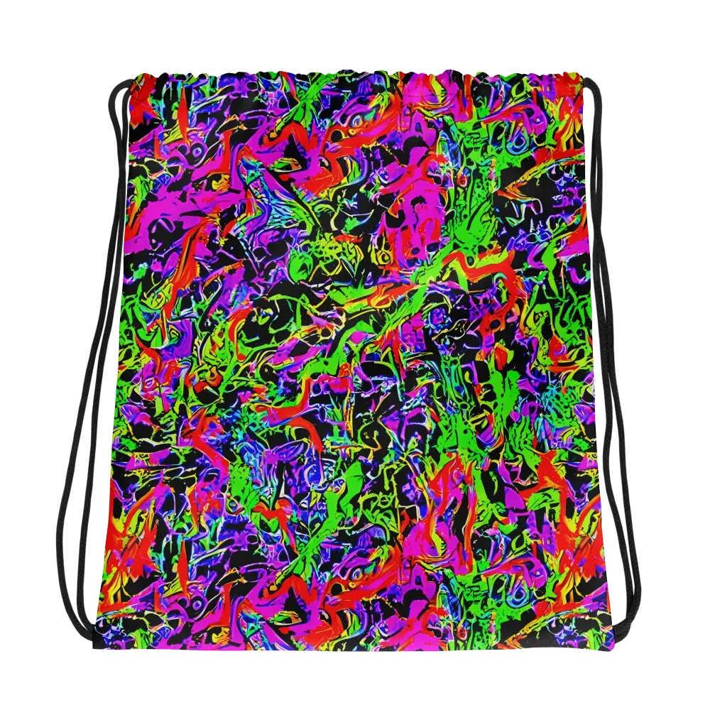Acid Dreamscape on Drawstring Bag — Photo