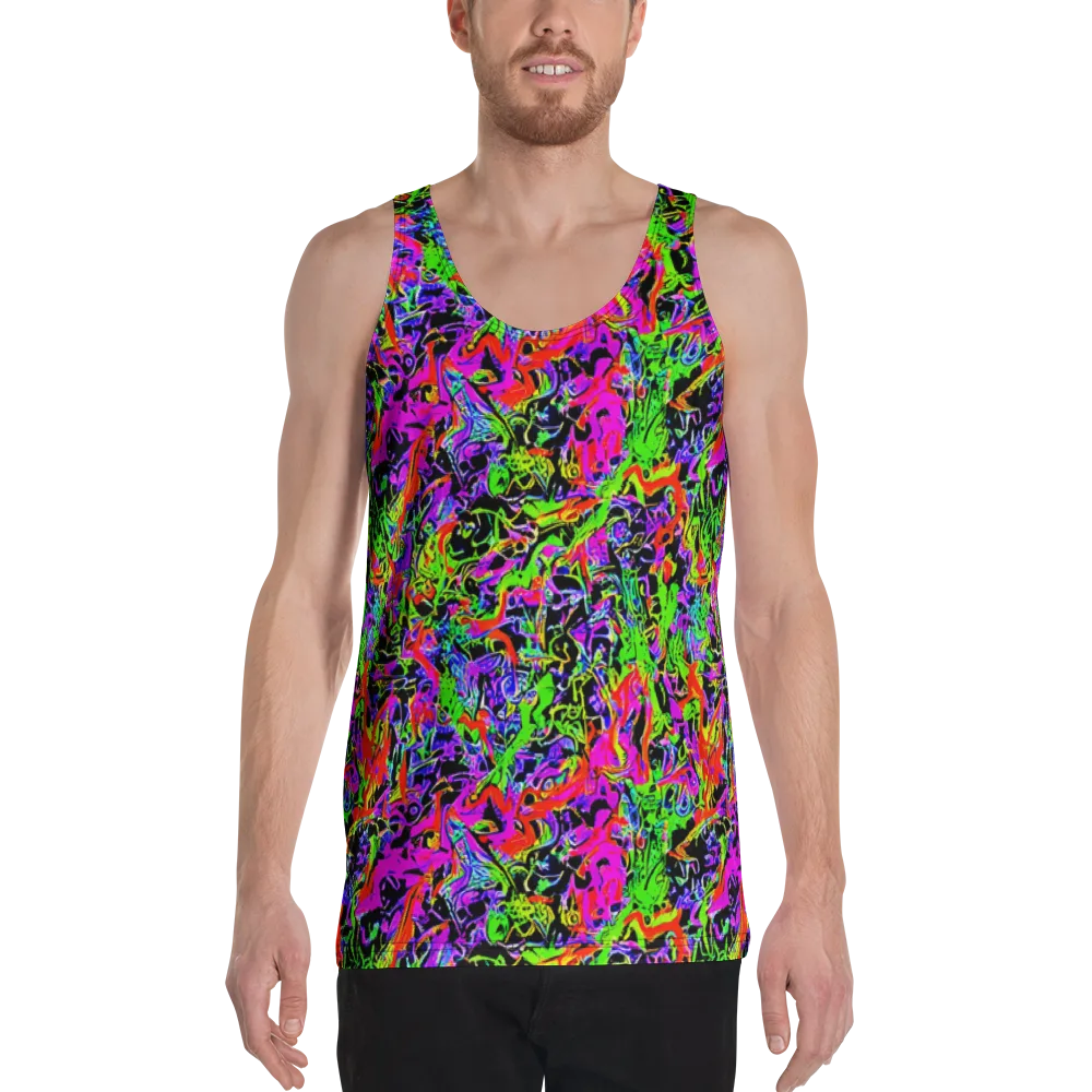 Acid Dreamscape on Men's Tank Top — Front