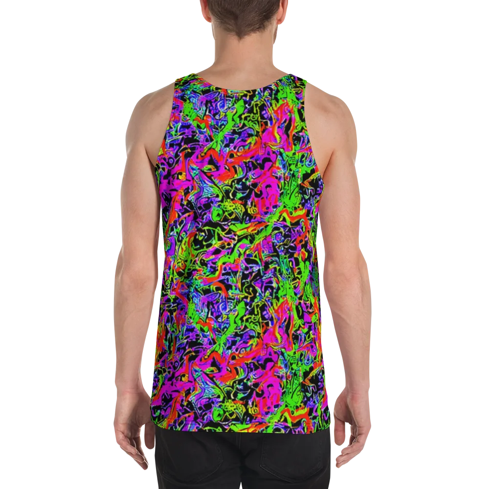 Acid Dreamscape on Men's Tank Top — Back