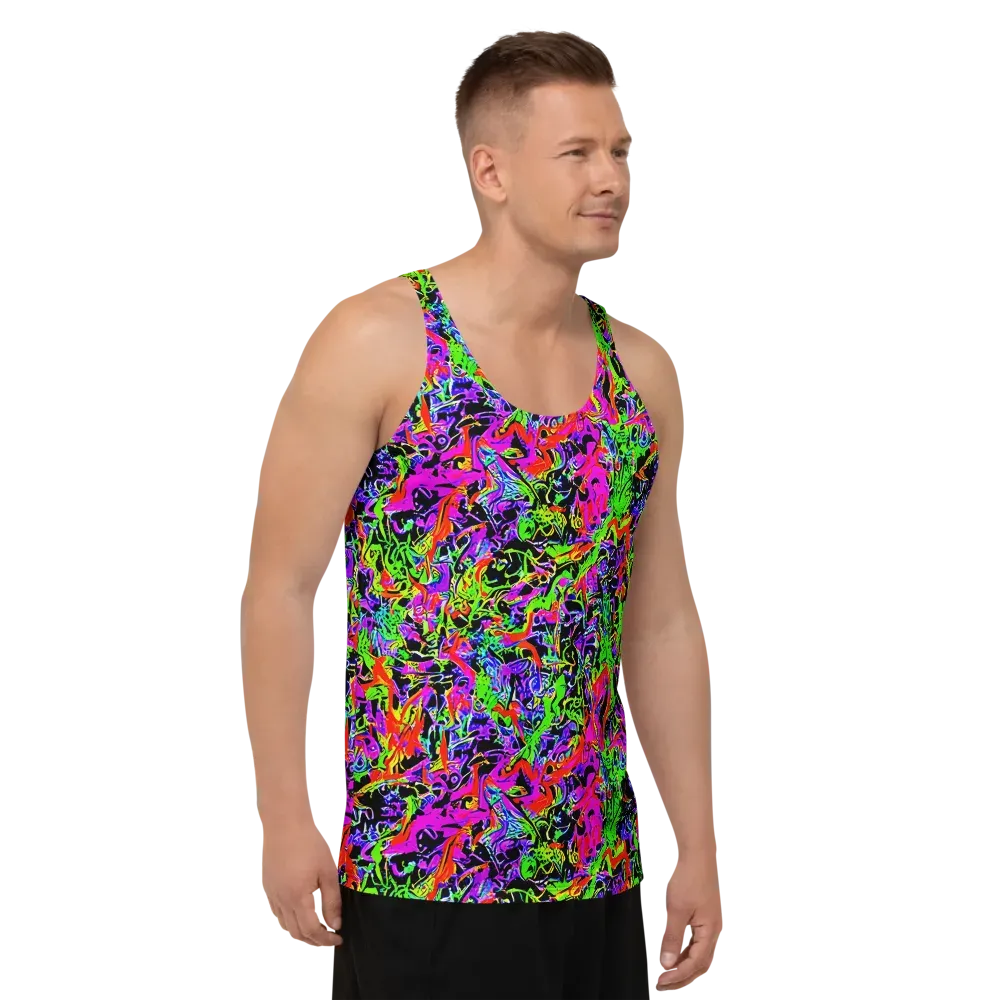 Acid Dreamscape on Men's Tank Top — Right Front