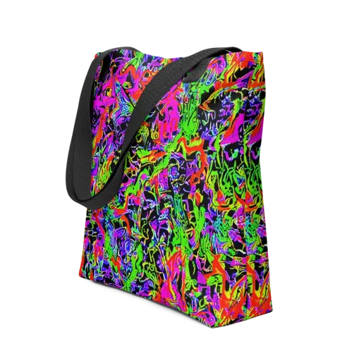 Acid Dreamscape on a Tote Bag