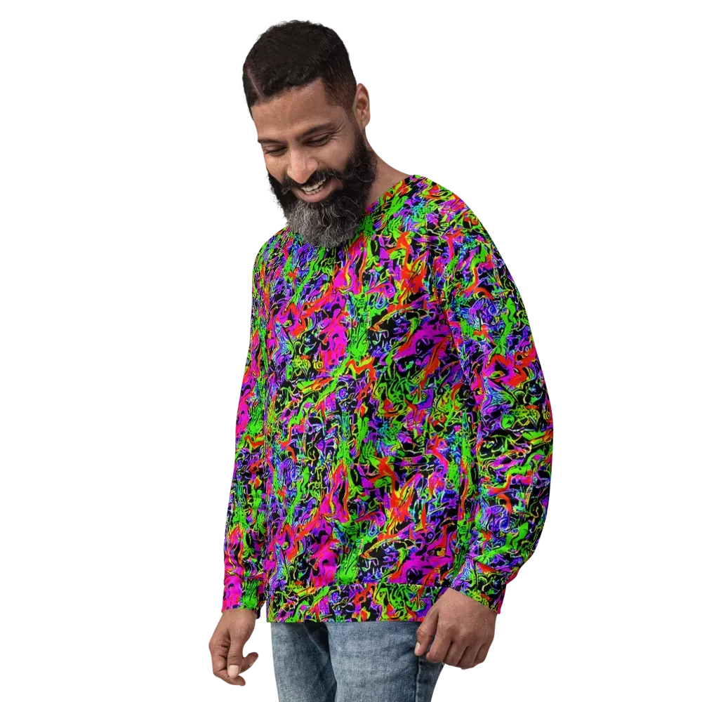 Acid Dreamscape on Sweatshirt — Left Front