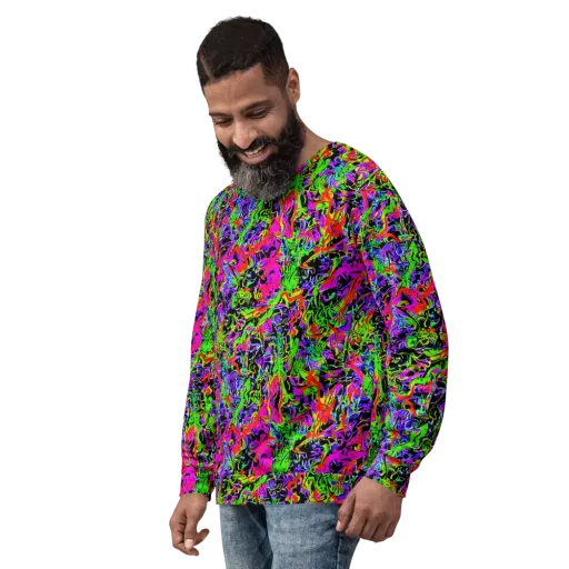 Acid Dreamscape on a Sweatshirt