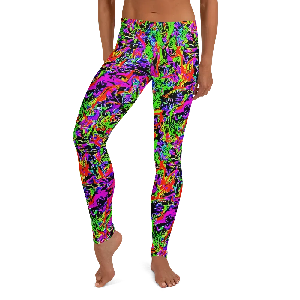 Acid Dreamscape on Leggings — Front