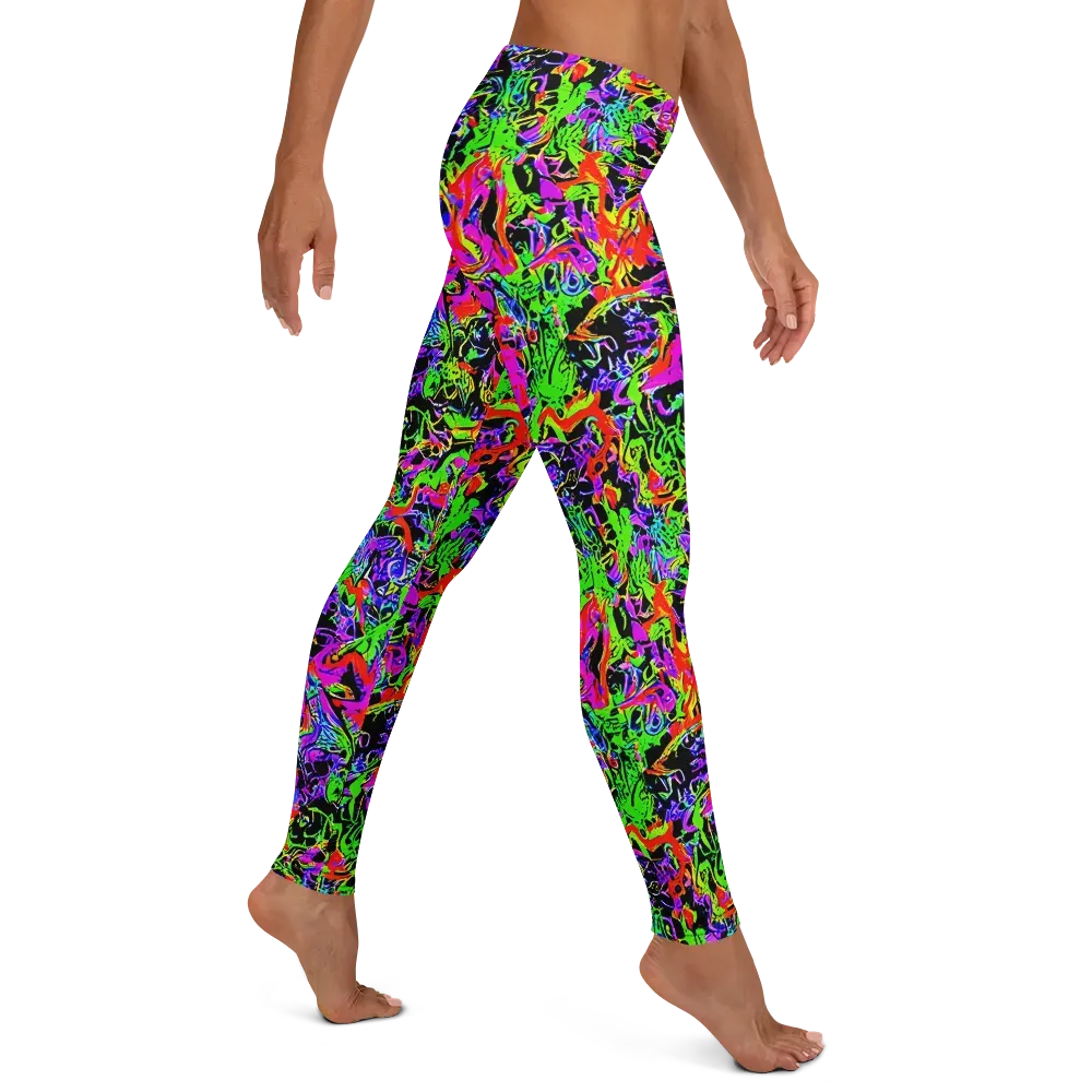 Acid Dreamscape on Leggings — Right