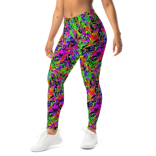 Acid Dreamscape on a Leggings