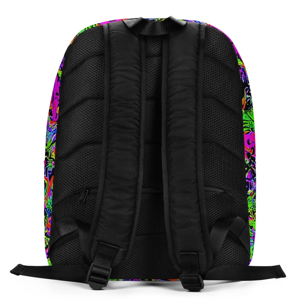 Acid Dreamscape on Minimalist Backpack — Back