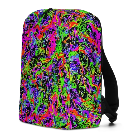 Acid Dreamscape on a Minimalist Backpack