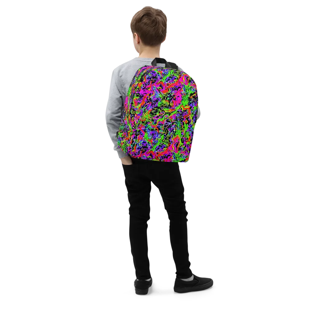 Acid Dreamscape on Minimalist Backpack — Right Front
