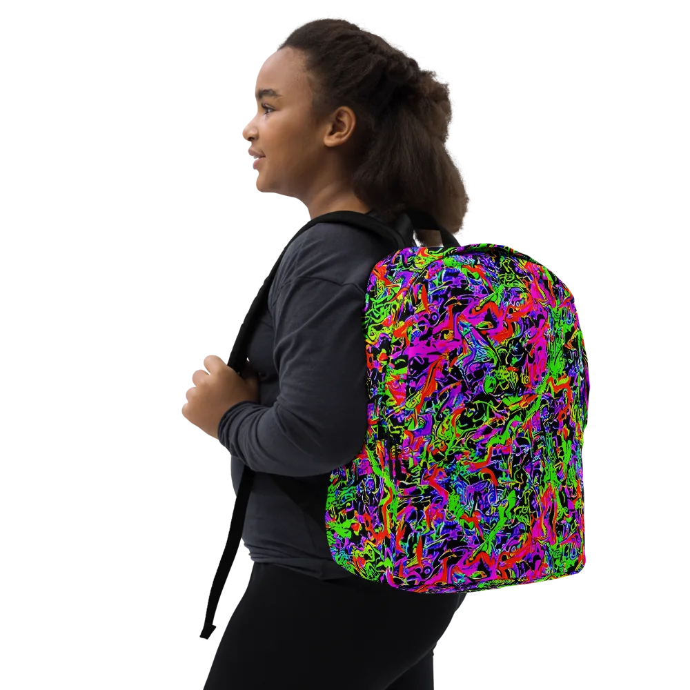 Acid Dreamscape on Minimalist Backpack — Right Front