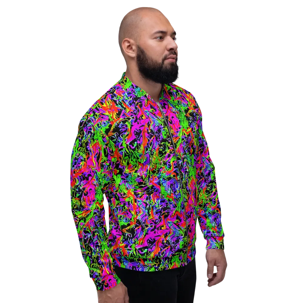 Acid Dreamscape on Bomber Jacket — Right