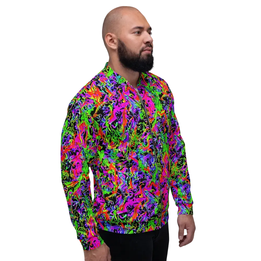 Acid Dreamscape on Bomber Jacket — Right
