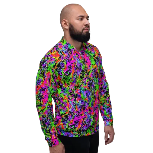 Acid Dreamscape on a Bomber Jacket