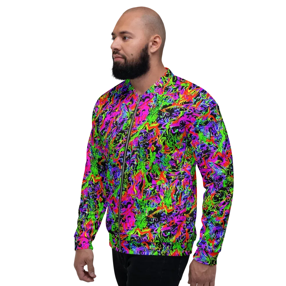 Acid Dreamscape on Bomber Jacket — Left
