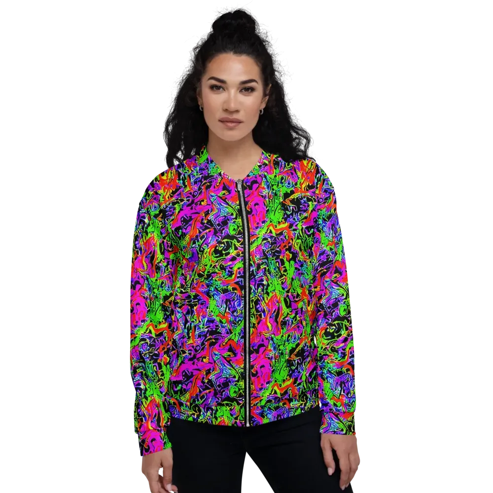 Acid Dreamscape on Bomber Jacket — Front