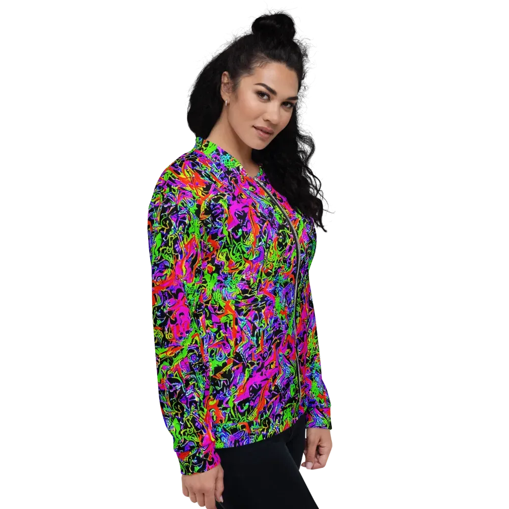 Acid Dreamscape on Bomber Jacket — Right