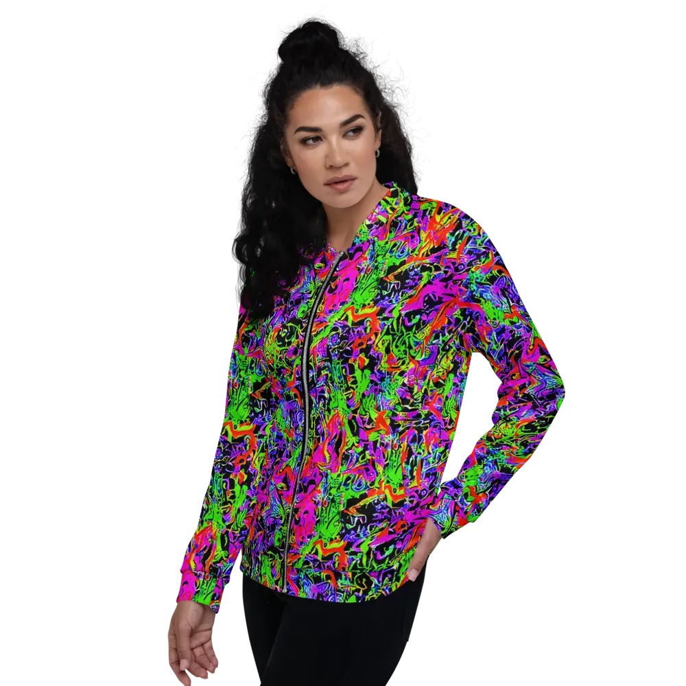 Acid Dreamscape on Bomber Jacket — Left