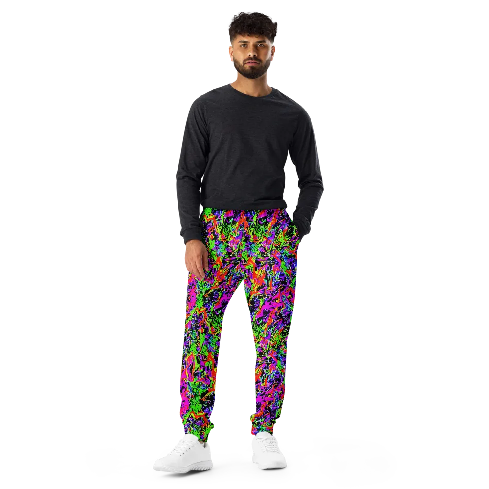 Acid Dreamscape on Men's Joggers — Front