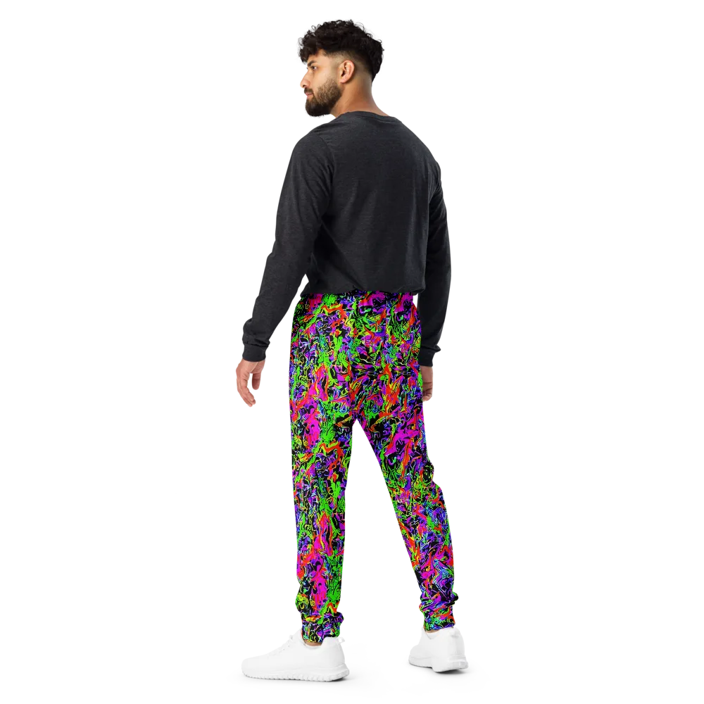 Acid Dreamscape on Men's Joggers — Back