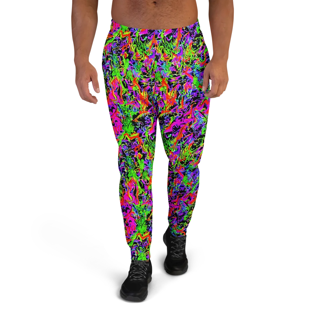 Acid Dreamscape on Men's Joggers — Front