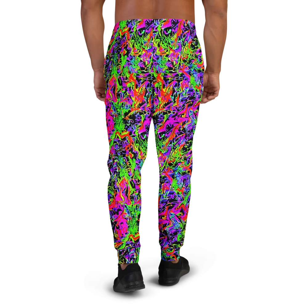 Acid Dreamscape on Men's Joggers — Back